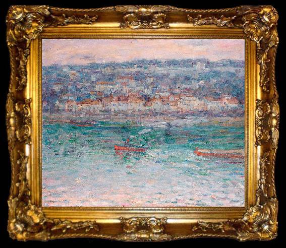 framed  John Peter Russell Remorqueur sur la Seine, ta009-2
